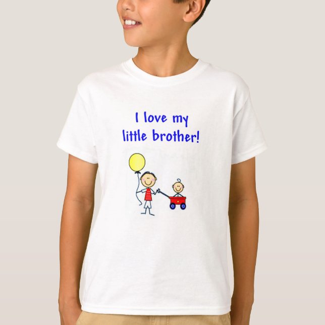 Camiseta ¡Amo a mi hermanito! (Anverso)