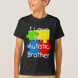 Camiseta Amo a mi hermano autista (té oscuro)
