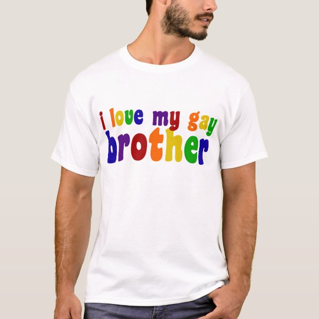 Camiseta Amo A Mi Hermano Gay (Anverso)
