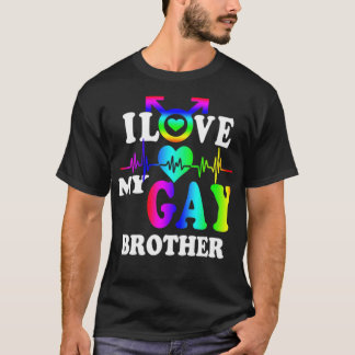 Camiseta Amo a mi hermano gay LGBT