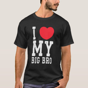 Camiseta Amo a mi hermano mayor divertido amo a mi hermano