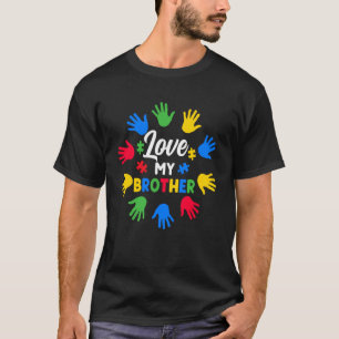 Camiseta Amo a mi hermano Orgulloso Autismo Hermano Guerrer