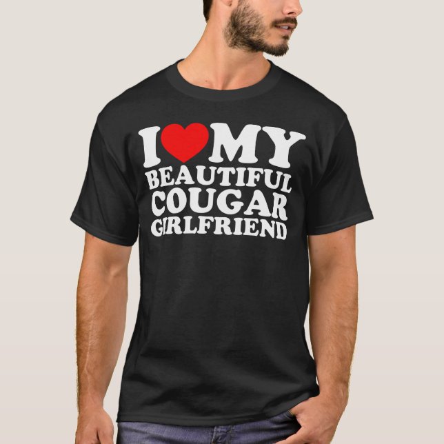 Camiseta Amo A Mi Hermosa Novia Cougar (Anverso)