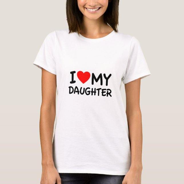 Camiseta Amo a mi hija (Anverso)
