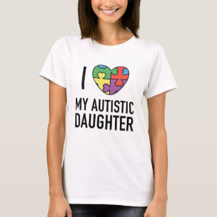 Camiseta Amo a mi hija autista