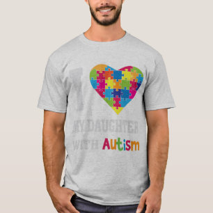 Camiseta Amo A Mi Hija Con Autismo - Orgullosa Mamá Papá Pa