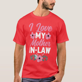 Camiseta Amo a mi hija e hijo divertidos de suegra