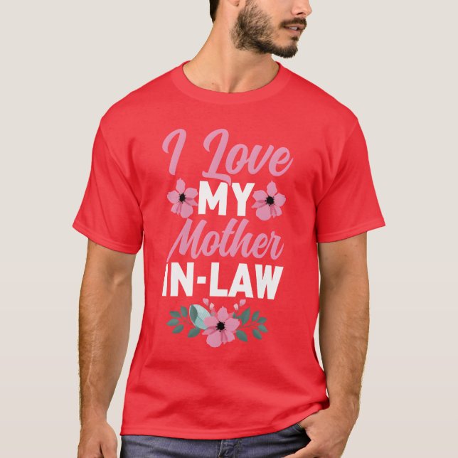 Camiseta Amo a mi hija e hijo divertidos de suegra (Anverso)