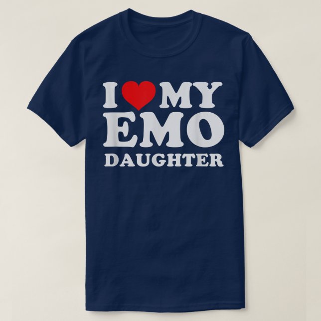 Camiseta Amo A Mi Hija Emo (Diseño del anverso)