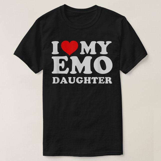 Camiseta Amo A Mi Hija Emo (Diseño del anverso)