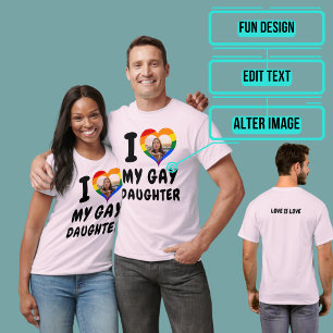 Camiseta Amo a mi hija gay