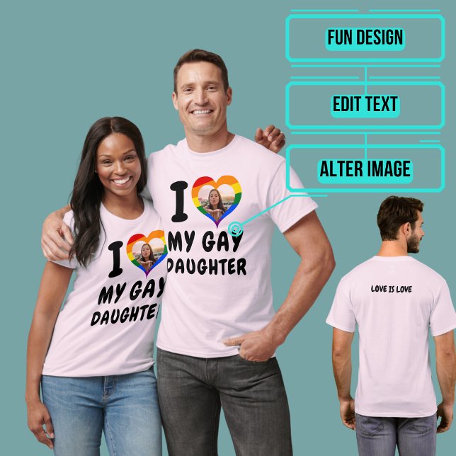 Camiseta Amo a mi hija gay (Please enjoy our LGBTQ+ ally products)