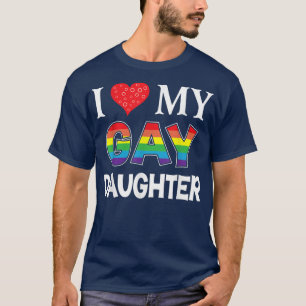 Camiseta Amo a mi hija gay LGBT Lluvia Orgullosa