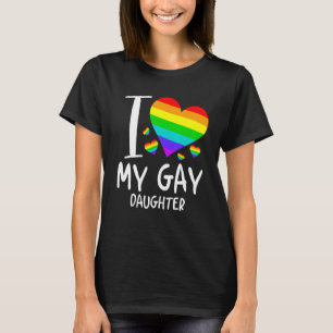 Camiseta Amo a mi hija gay Mes LGBT Familia Orgullosa