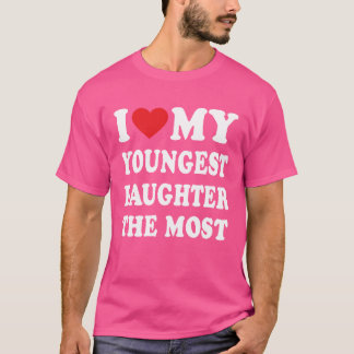 Camiseta Amo A Mi Hija Menor La Familia Más Padre