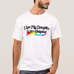 Camiseta Amo a mi hija y a su novia orgulloso padre
