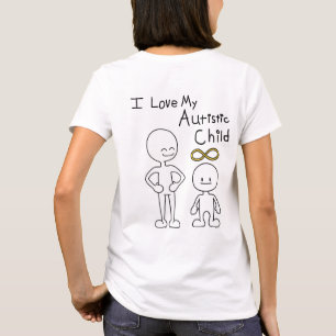 Camiseta Amo a mi hijo autista Lindo