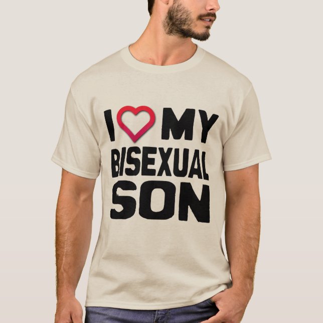 CAMISETA AMO A MI HIJO BISEXUAL - (Anverso)