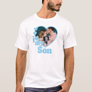 Camiseta Amo a mi hijo foto del corazón