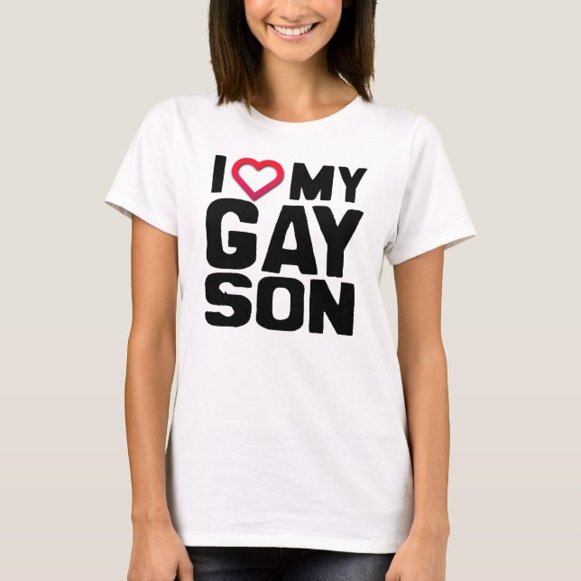 Camiseta Amo a mi hijo gay (Anverso)