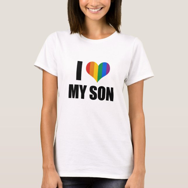 Camiseta Amo a mi hijo gay (Anverso)