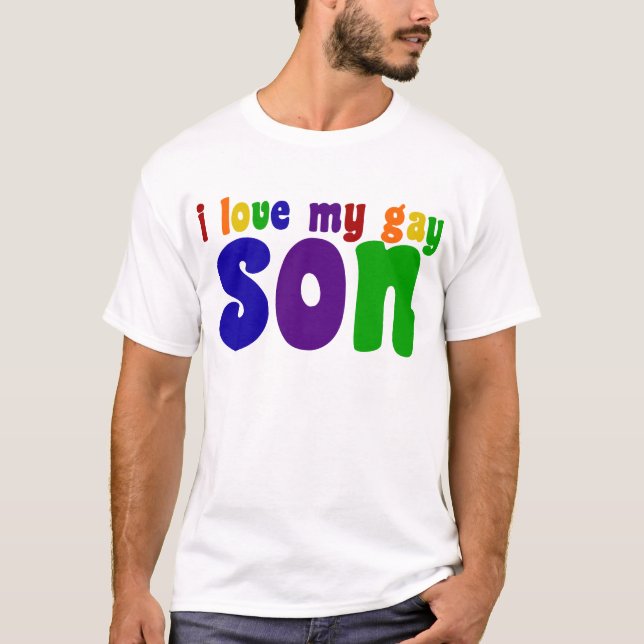 Camiseta Amo A Mi Hijo Gay (Anverso)