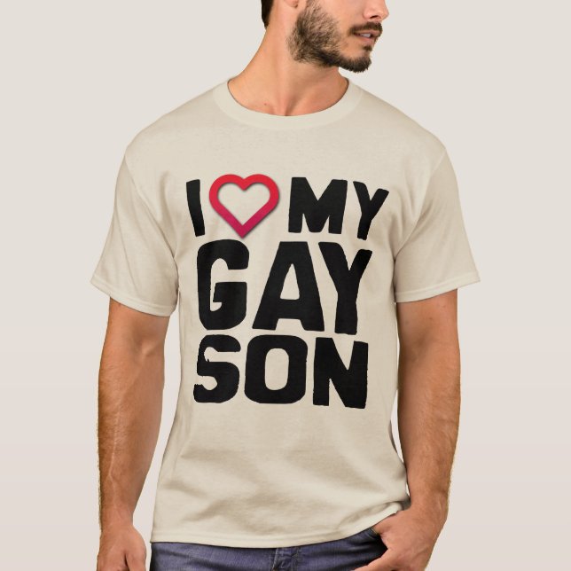 CAMISETA AMO A MI HIJO GAY - (Anverso)