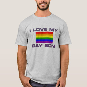 Camiseta Amo a mi hijo gay Bandera del arcoíris Orgullo