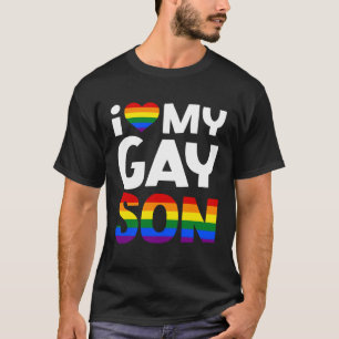 Camiseta Amo A Mi Hijo Gay Mi Familia Papá Gay Familia LGBT