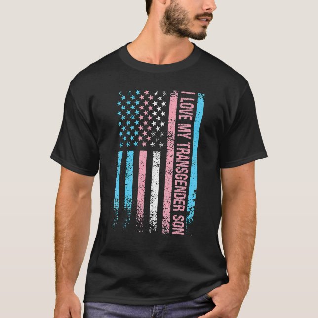 Camiseta Amo A Mi Hijo Transgénero Trans Lgbtq (Anverso)
