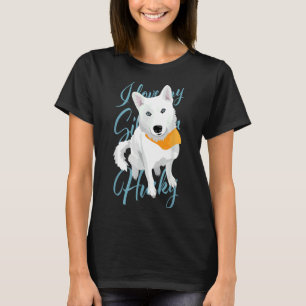 Camiseta Amo A Mi Husky Siberiano Perro De Nieve Blanca Con