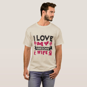 Camiseta Amo a mi increíble esposa Mens T-Shirt