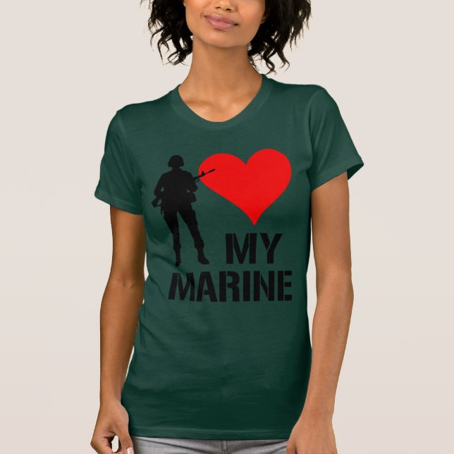 Camiseta Amo a mi infante de marina (Anverso)