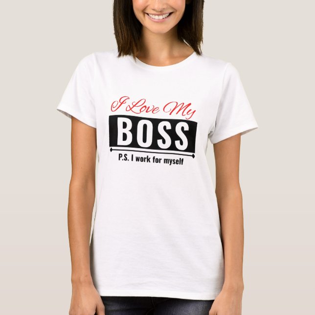 Camiseta Amo a mi jefe (Anverso)