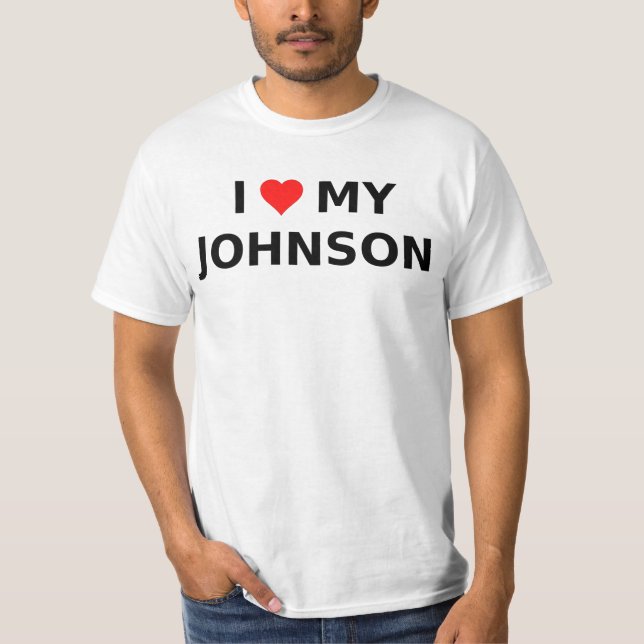 Camiseta Amo a mi Johnson (Anverso)
