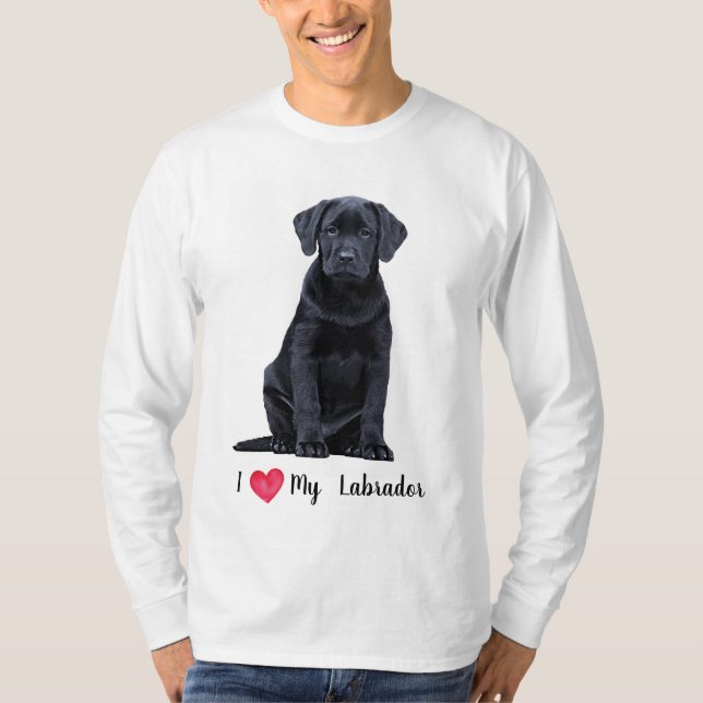 Camiseta Amo a mi Labrador (Anverso)