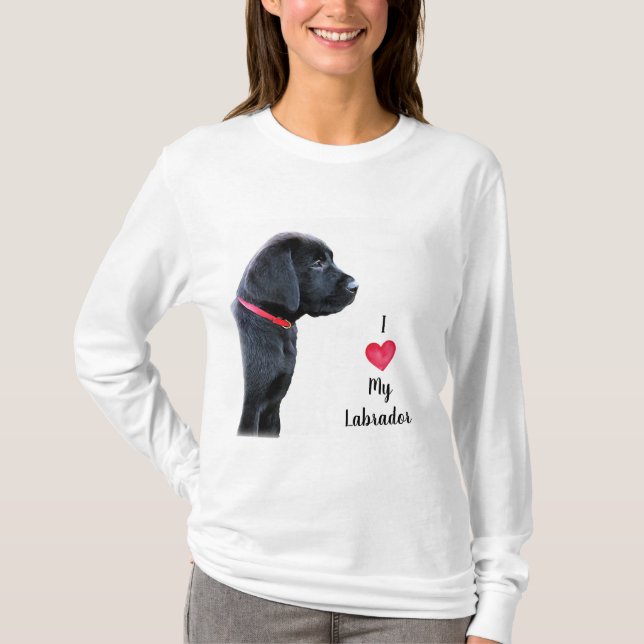 Camiseta Amo a mi Labrador (Anverso)