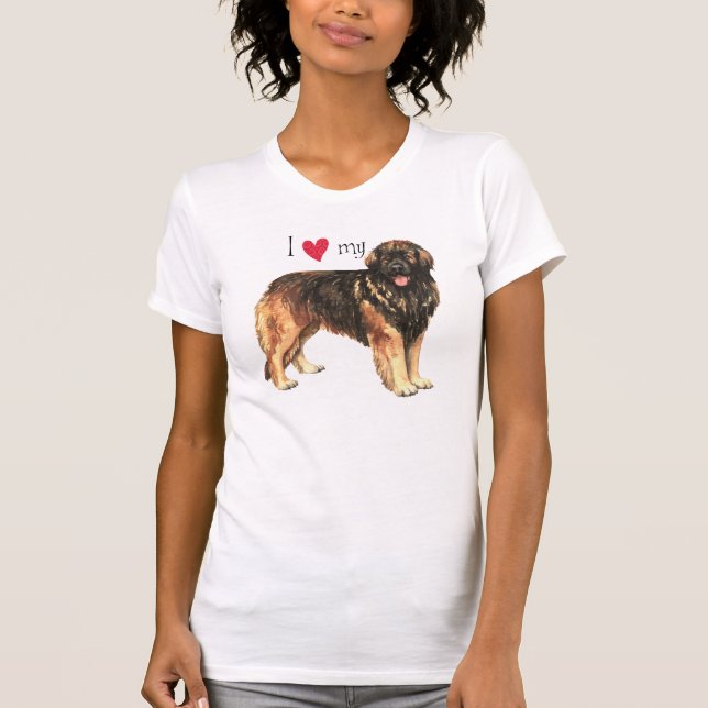 Camiseta Amo a mi Leonberger (Anverso)