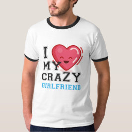 Camiseta amo a mi loca novia