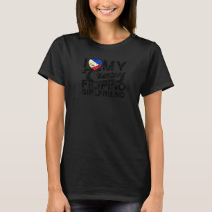 Camiseta Amo a mi loca pareja de novias filipinas