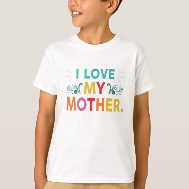 Camiseta Amo a mi madre (Anverso)