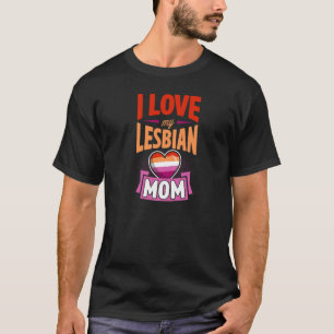 Camiseta Amo A Mi Madre Lesbiana Orgullosa Hija De Lgbtq