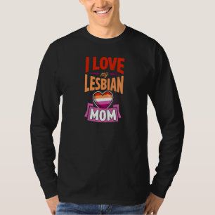 Camiseta Amo A Mi Madre Lesbiana Orgullosa Hija De Lgbtq