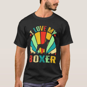 Camiseta Amo A Mi Madre Perro Boxer