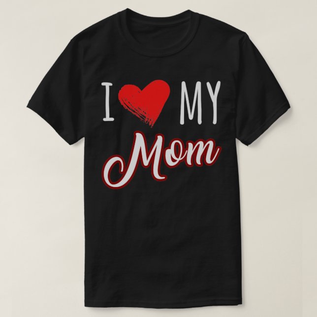 Camiseta amo a mi mamá (Diseño del anverso)