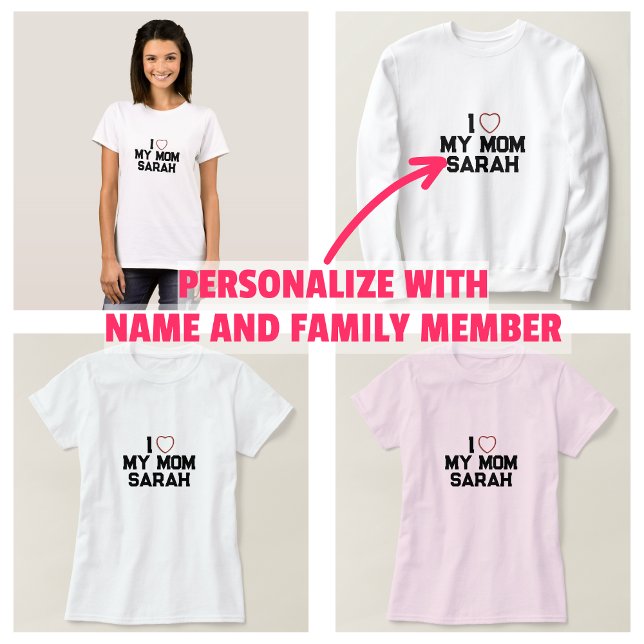 Camiseta Amo A Mi Mamá (I Love My Mom T-Shirt)