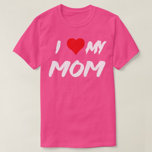 Camiseta amo a mi mamá (Diseño del anverso)