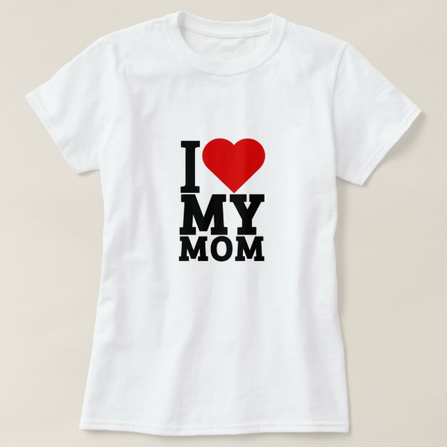 Camiseta Amo a mi mamá (Diseño del anverso)