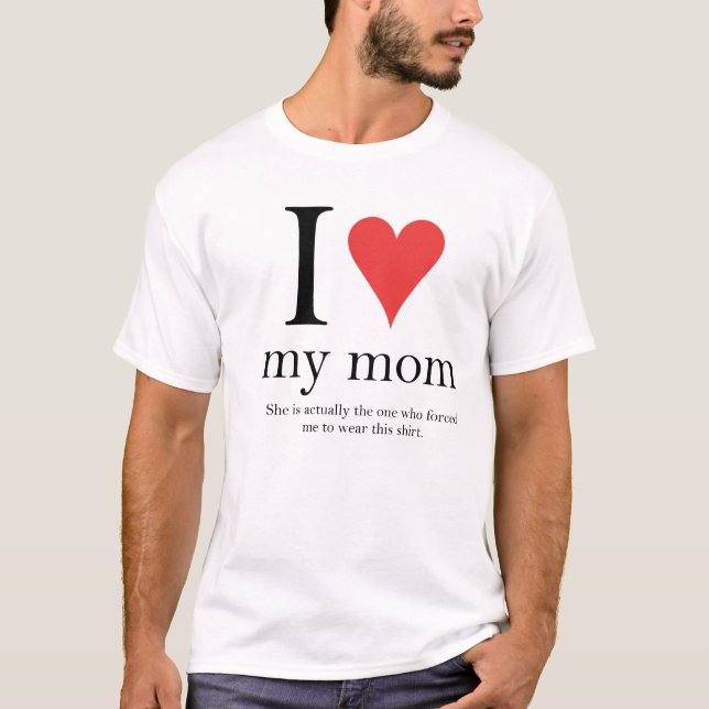 Camiseta Amo a mi mamá (Anverso)