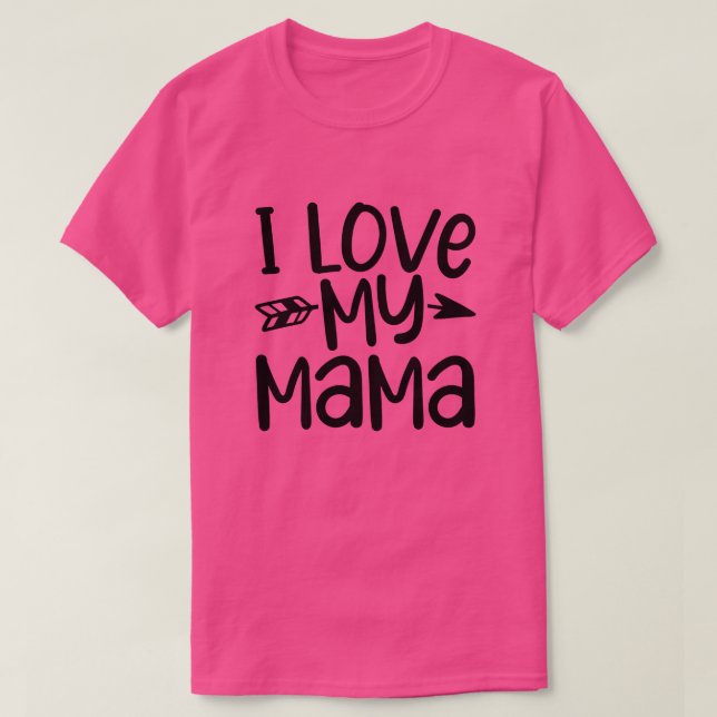 Camiseta Amo a mi mamá01 (Diseño del anverso)
